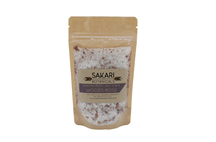 Sakari Botanicals Woods Rose Soaking Salts